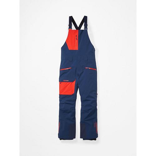 Marmot Ski Pants Navy NZ - Smokes Run Pants Mens NZ1386749